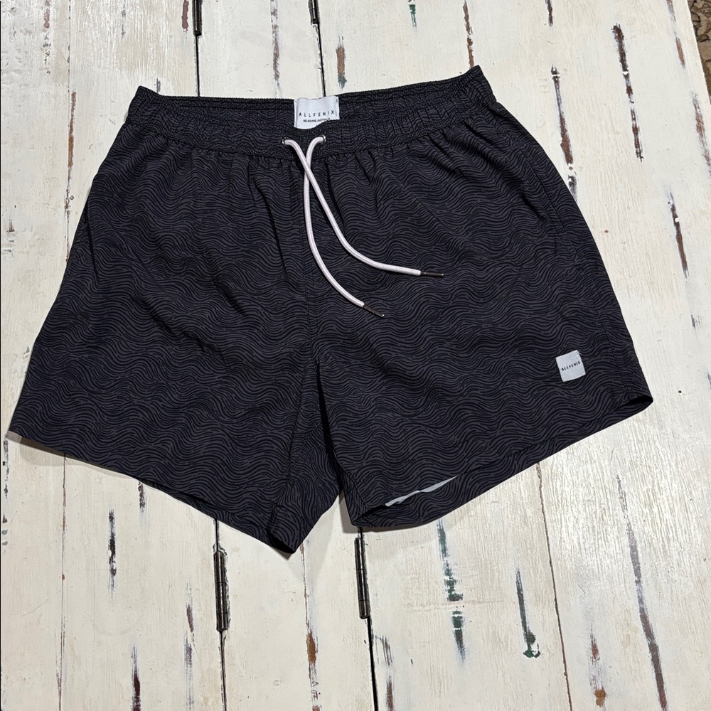 Allfenix Melbourne  Australia  Swim Shorts Blue Micro Leopard  Size M
